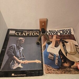 Guitar Starter Bundle Clapton + Southern Rock Books + Wall Hanger